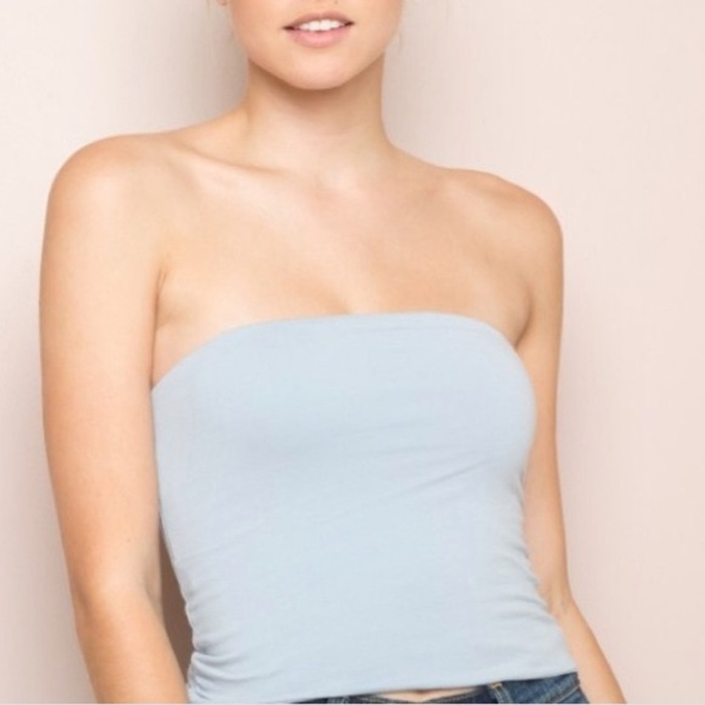 BRANDY MELVILLE rare blue tube top